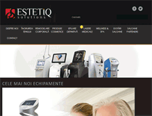 Tablet Screenshot of estetiq.ro